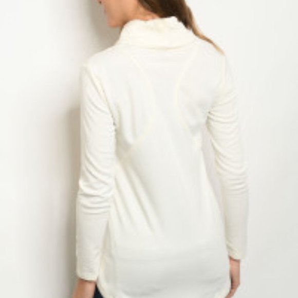 NWT Ivory lapel collar zip blazer jacket - Picture 3 of 3